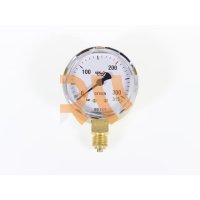 MANÓMETRO D63MM POSIÇÃO VERTICAL 1/4 315 BAR OXIGÉNIO