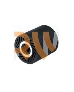 ROLO EM BORRACHA COM FURO EM ALUMÍNIO ( 90X100MM )