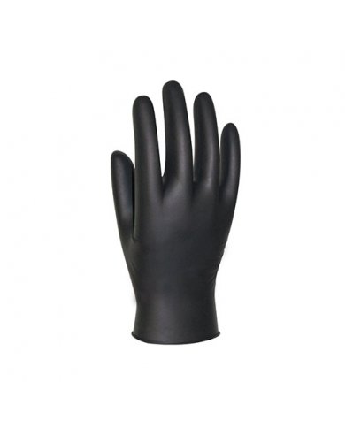 LUVAS NITRILO GROSSO PRETO DESCARTAVEL 7GRAMAS- L (CX 50UN)