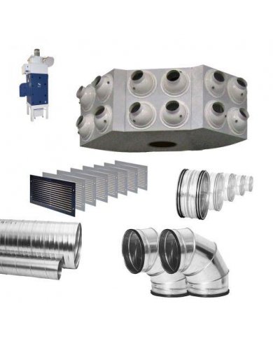 ECOCUBE 7,5 KW + SISTEMA DE VENTILAÇÃO PARA 1400M3