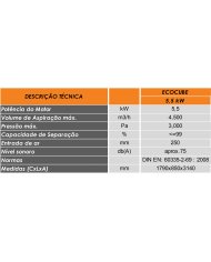 ECOCUBE 5,5 KW + 2 MESAS DE REBARBAR DE 1500MM