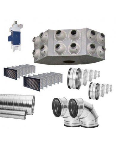 ECOCUBE 11 KW + SISTEMA DE VENTILAÇÃO PARA 2000M3