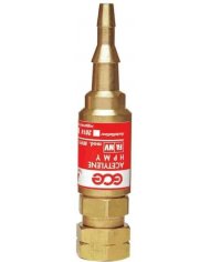 VÁLVULA DE SEGURANÇA MAÇARICO GAS 6,3-10MM / 3/8 LH