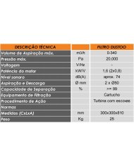 FILTRO DUSTOO  + ACESSÓRIOS 5MTS  + PÉ MAGNÉTICO