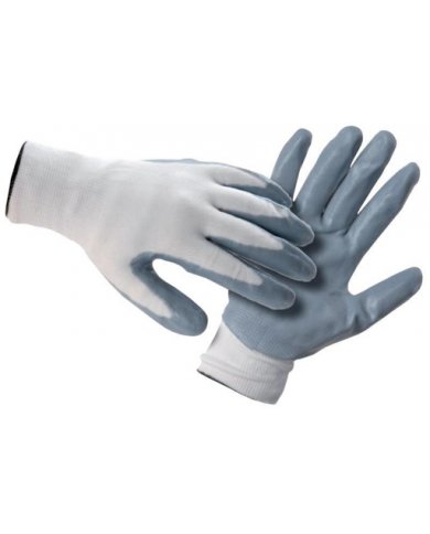 LUVAS NYLON RECOBERTA NITRILO CINZA T10