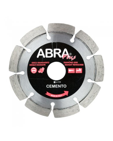 DISCO CORTE DIAMANTE COM SECTORES UNIVERSAL ABRA PLUS 115MM