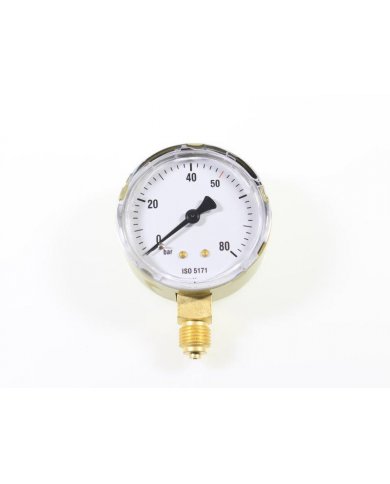 MANOMETRO Ø63 80 / 50 BAR AZOTO