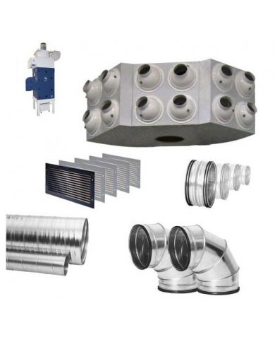 ECOCUBE 5,5 KW + SISTEMA DE VENTILAÇÃO PARA 900M3